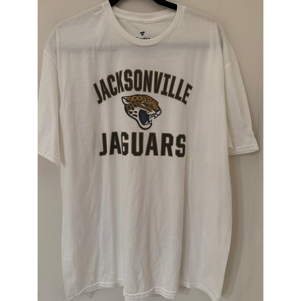 Men's Fanatics Jacksonville Jaguars White Graphic T-Shirt NFL Tee Size XL- NWOT